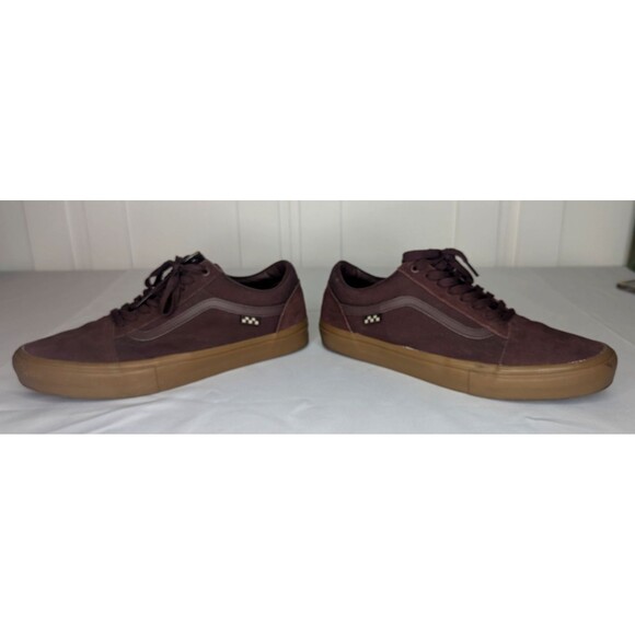Vans Skate Authentic PopCush Shoes Burgundy M 13 Good Condition main image 11